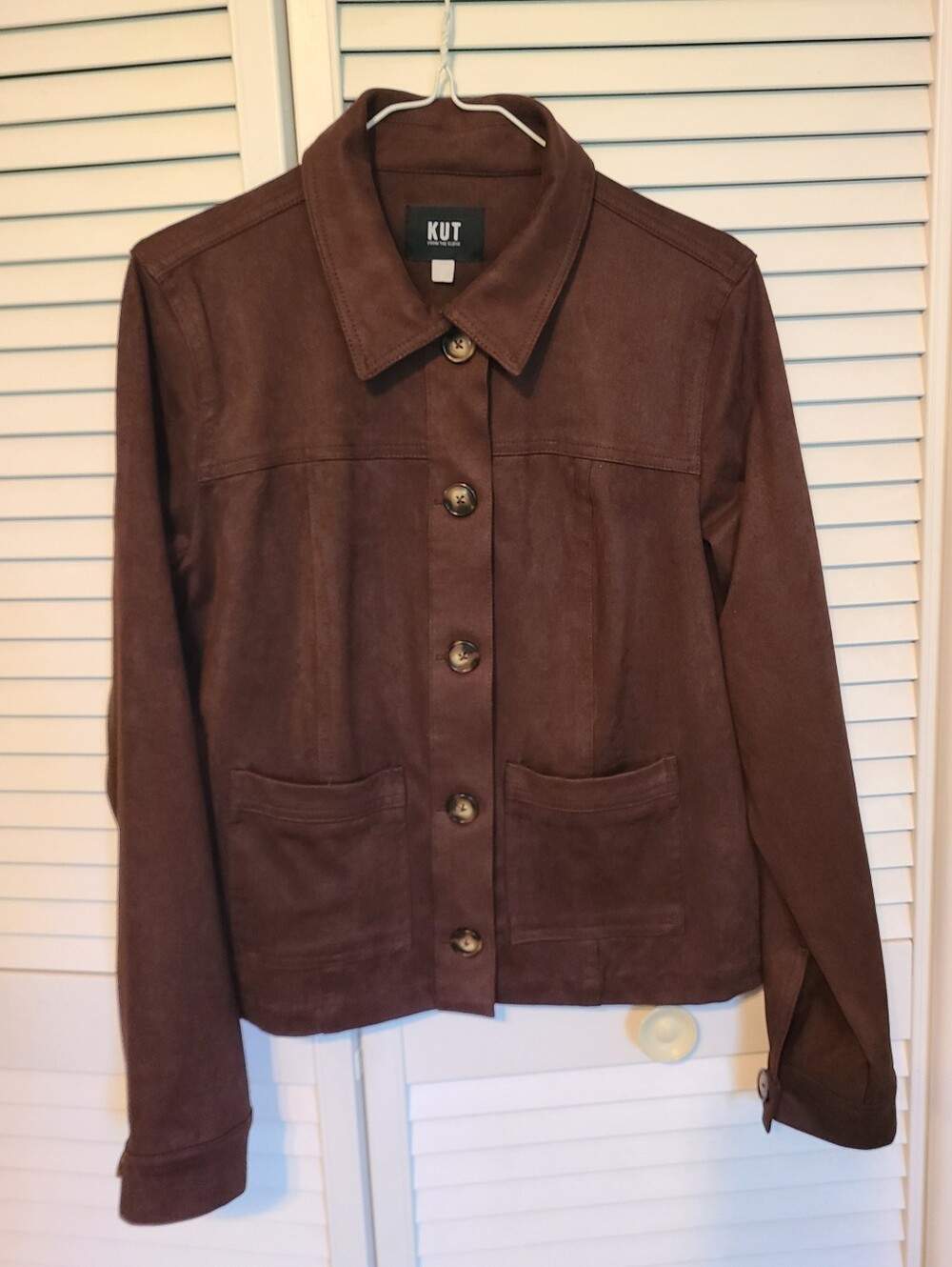 Kut From The Kloth Trucker's Jacket Faux Suede - Picture 2 of 6